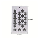 5X8in 1Pc The Puzzle Background DIY Layering Stencils Painting Scrapbooking Coloring Embossing