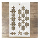 5X8in 1Pc The Puzzle Background DIY Layering Stencils Painting Scrapbooking Coloring Embossing