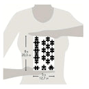 5X8in 1Pc The Puzzle Background DIY Layering Stencils Painting Scrapbooking Coloring Embossing