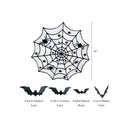 5 Pack Halloween Decorations | Round Black Lace Runner Tablecloth Cobweb