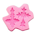 1 Silicone Mold For Chocolate With tThe Shape Of A Cross In The Form Of A Flower