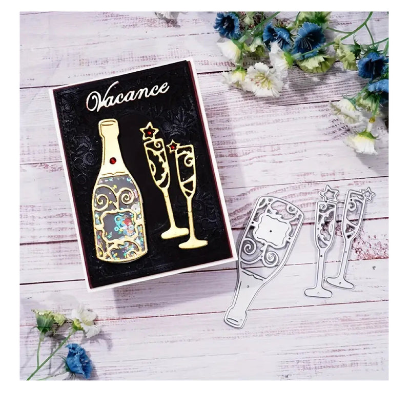 Metal Cutting Dies for Wine Glass | Scrapbook