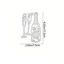 Metal Cutting Dies for Wine Glass | Scrapbook