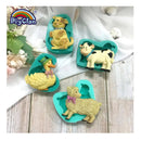 1 Piece Cute Duck Dog Sheep Cow Model Fondant Silicone Mold