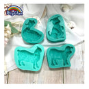 1 Piece Cute Duck Dog Sheep Cow Model Fondant Silicone Mold