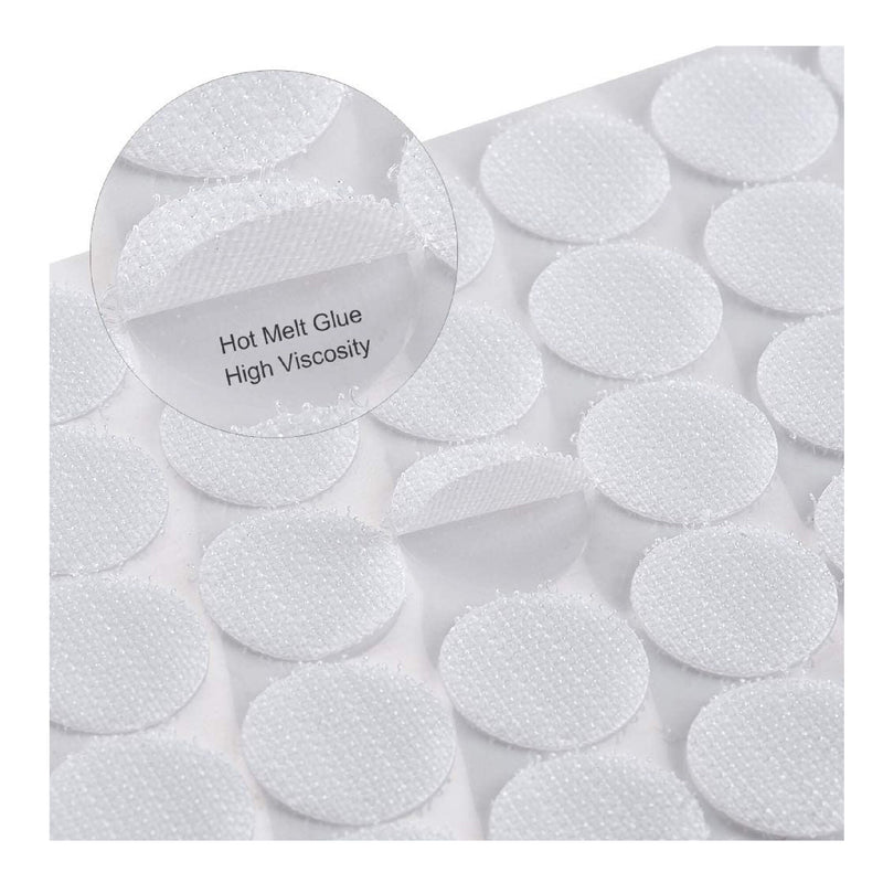 Self-Adhesive Dots | 1000 Pieces | Set Of 500 Pairs | 0.39 Inch Hook And Loop Dot Tape | 10mm Diameter