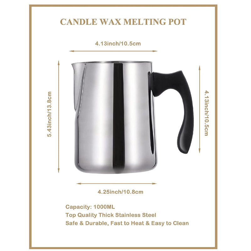 Olorvela Adult Soy Candle Making Kit With Soy Wax Flakes And Candle Melting Pot | Candle Making Supplies With Instructions