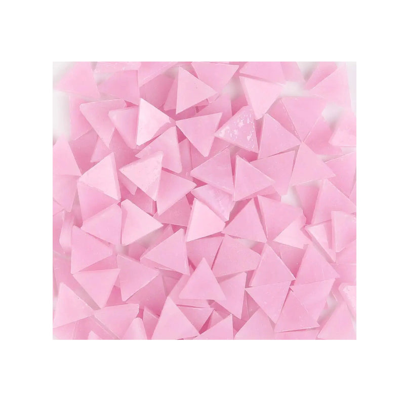 200g Triangle 0.6x0.6 inch Glass Mosaic Tiles Mosaic Tiles | Color Pink