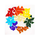 200g Triangle 0.6x0.6 inch Glass Mosaic Tiles Mosaic Tiles | Color Pink