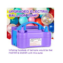 Balloon Pump Electric | Keaibuding Balloon Air Pump Dual Nozzle Balloon Inflator Blower with Balloon Arch Strip Kit