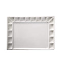 MEEDEN 18-Well Porcelain Artist Paint Palette | Mixing Art Ceramic Watercolor Paint Palette