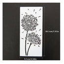 Two Chrysanthemums Simple Style DIY Craft Layering Stencil For Wall Painting Scrapbooking