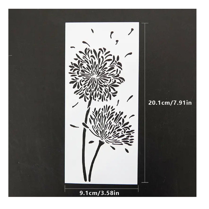 Two Chrysanthemums Simple Style DIY Craft Layering Stencil For Wall Painting Scrapbooking