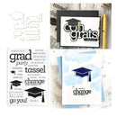 Set Of Stamps And Cutting Dies To Celebrate Graduations For Decoration