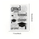 Set Of Stamps And Cutting Dies To Celebrate Graduations For Decoration