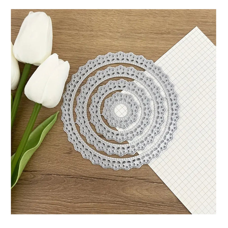 Circle Lace Metal Cutting Dies | Stencils For DIY | Scrapbooking