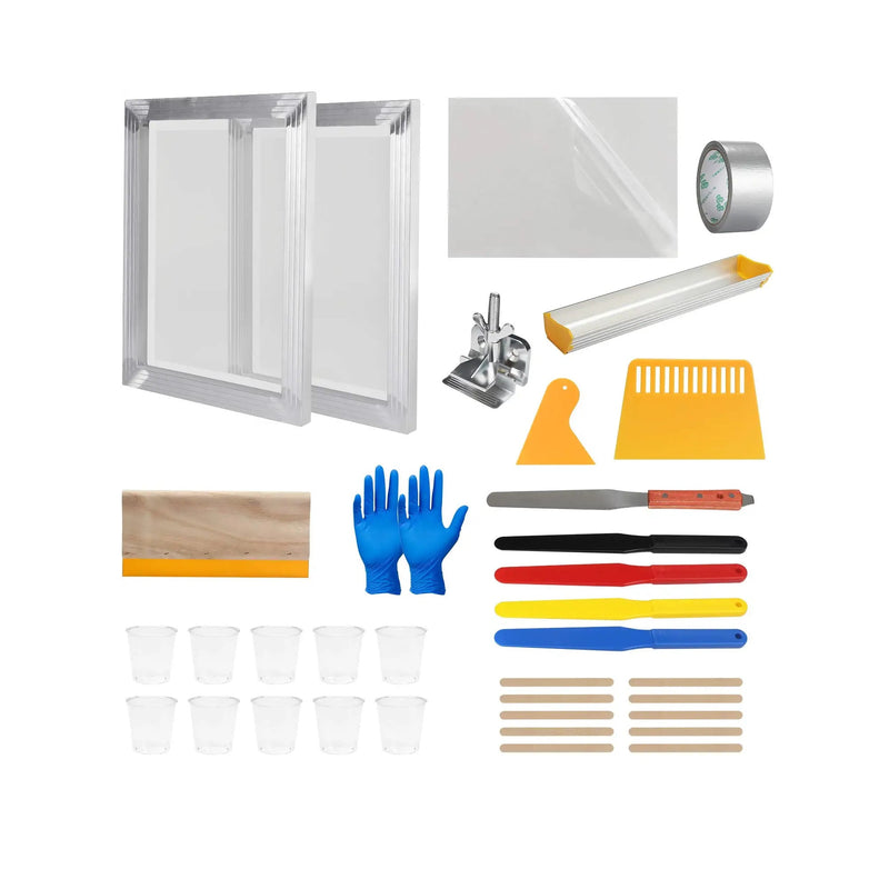 44-Piece Screen Printing Kit Includes Screen Printing Frame | A Squeegee