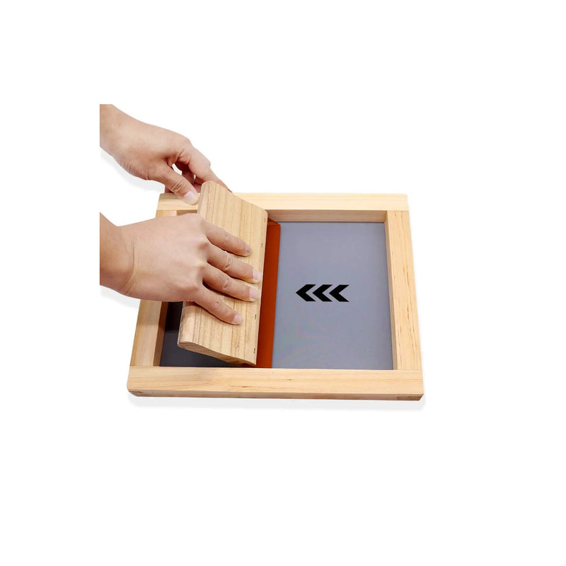 21-Piece Screen Printing Starter Kit 10 x 14 Wood Frame