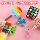 4000Pcs Bead Set | Fuse Beads Kit | Craft Kits For Kids With Pegboards | Tweezers | Children Art And Crafts Gift | For Old Boys And Girls