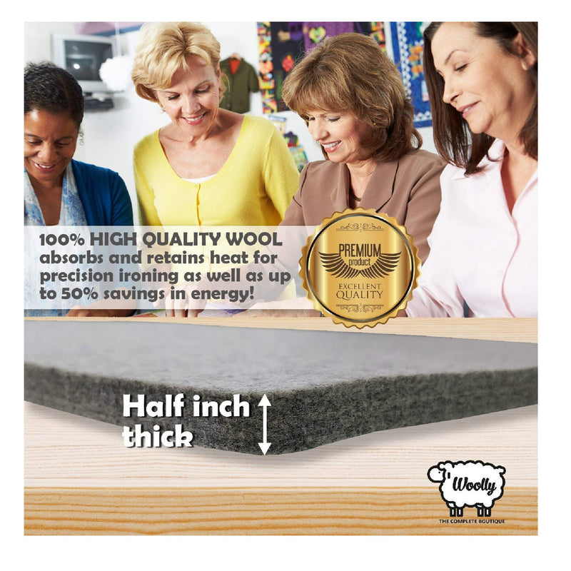 Wool Ironing Mat-Pad Made with 100% New Zealand Wool Pressing Pad