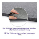 Wool Ironing Mat For Quilting | 60" x 22" Wool Ironing Mat For Sewing | Large Ironing Mat