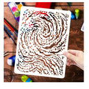 6X8 Inch Layered Stencils | Waves Templates | Diy Molds | Scrapbook Paper