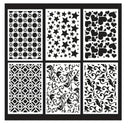 Geometric Star Pattern Spray Print Stencil Set | DIY painting