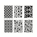Geometric Star Pattern Spray Print Stencil Set | DIY painting
