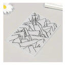 Mountains 3D Plastic Embossing Folders Template For Scrapbook Paper Crafts