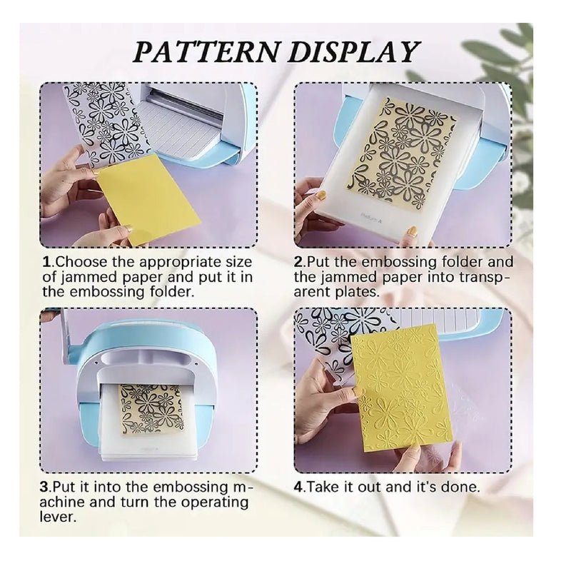 Plastic Embossing Folder For DIY Scrapbooking Card Making Craft Paper 3D  Embossing Tools Template