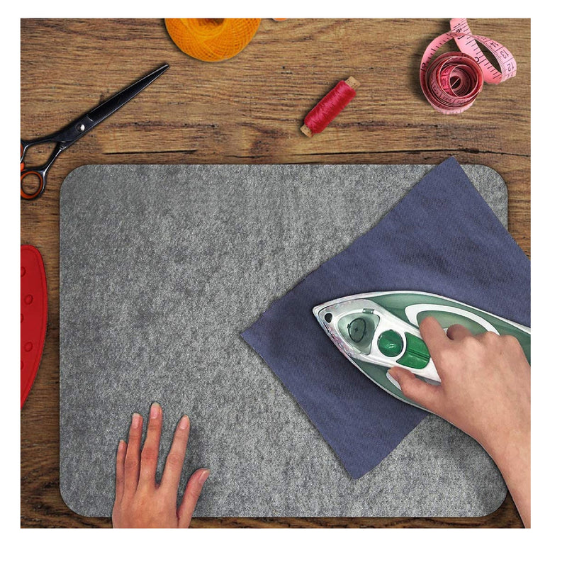MOHOM 17" x 13.5" Wool Pressing Mat 100% New Zealand Wool Felt Ironing Quilting Blanket | Sewing