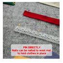 MOHOM 17" x 13.5" Wool Pressing Mat 100% New Zealand Wool Felt Ironing Quilting Blanket | Sewing