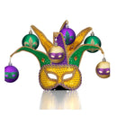 Watayo 12 Piece Mardi Gras Hanging Ball Ornaments | 2 Inch Mardi Gras Shatterproof Ball - Purple Green Gold Glitter Tree Ornaments