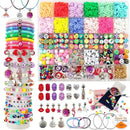 1 Set Mixed Beads Kit For Jewelry Making | Lot Of Clay Beads Evil Eye Letter Pony Beads Charm Bracelet Making Kit For Art And Craft