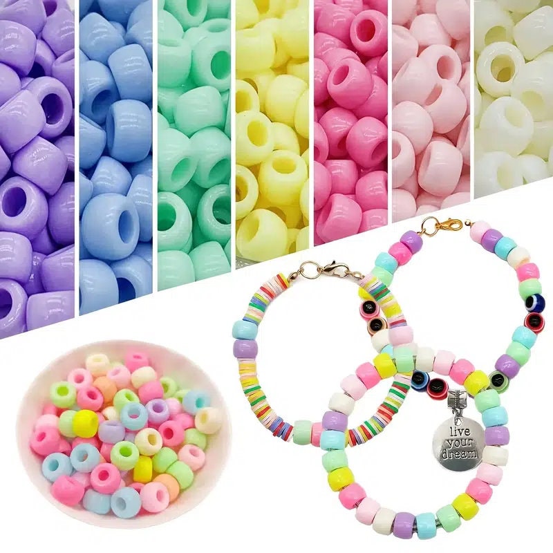 1 Set Mixed Beads Kit For Jewelry Making | Lot Of Clay Beads Evil Eye Letter Pony Beads Charm Bracelet Making Kit For Art And Craft