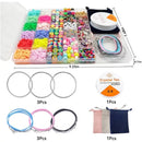 1 Set Mixed Beads Kit For Jewelry Making | Lot Of Clay Beads Evil Eye Letter Pony Beads Charm Bracelet Making Kit For Art And Craft