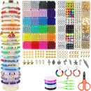 7200 Clay Beads Bracelet DIY Making Kit | 24 Colors Spacer Flat Beads For Jewelry Making | Polymer Beads With Charms
