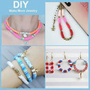 7200 Clay Beads Bracelet DIY Making Kit | 24 Colors Spacer Flat Beads For Jewelry Making | Polymer Beads With Charms