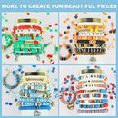 7200 Clay Beads Bracelet DIY Making Kit | 24 Colors Spacer Flat Beads For Jewelry Making | Polymer Beads With Charms