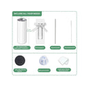 4-Pack 20oz Sublimation Slim Tumblers | Double-Wall Stainless Steel Case with Lid | Color White