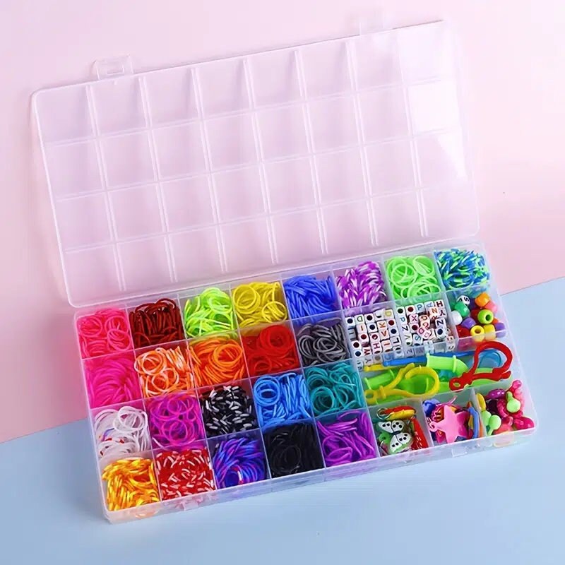 1500+ Loom Bands Handcraft Kit | Rubber Bands For Bracelet Making Kit DIY Art Craft Kit Girls &Boys Creativity Gift | Ideal Birthday Gifts