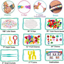 2000+pcs Loom Bands Refill Kit |Rubber Bands For Bracelet | Necklace Making Kit With Storage Case | Friendship Jewellery Bracelet Making Kit