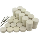 50cs 25mm Wool Felt Polishing Pads Buffing Wheel Grinding Pad + 4pcs 3.15 Mm Shank For Dremel Rotary Tools