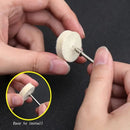 50cs 25mm Wool Felt Polishing Pads Buffing Wheel Grinding Pad + 4pcs 3.15 Mm Shank For Dremel Rotary Tools