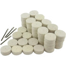 50cs 25mm Wool Felt Polishing Pads Buffing Wheel Grinding Pad + 4pcs 3.15 Mm Shank For Dremel Rotary Tools