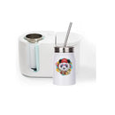 Wide Mouth Stainless Steel Sublimation Tumbler | 17 OZ Bottle with Lid and Straw | Color White