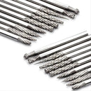 GOXAWEE 20pcs Arbide Burrs Set 1/8 Shank Diameter Double Cut Tungsten Carbide Burs Rotary File Carving Grinding Bit