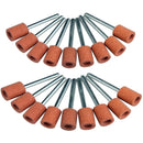 18Pieces Abrasive Mounted Stone Grinding Wheel Head Mounted Grinding Point Stone Heads With Box Compatible With Dremel Rotary