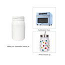 Wide Mouth Stainless Steel Sublimation Tumbler | 17 OZ Bottle with Lid and Straw | Color White