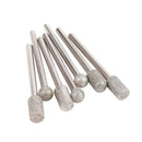 20pcs 6mm Diamond Cutting Grinding Head Mounted Points Bit 3mm Shank Jade Stone Carving Polishing For Dremel Rotary Tool